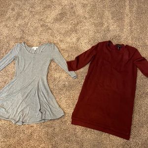 TWO forever 21 long sleeve dresses